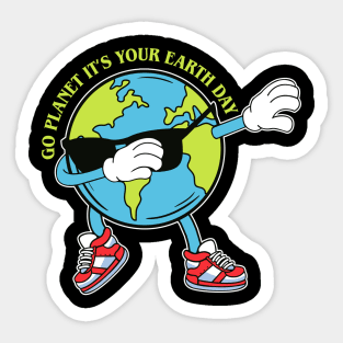 Go Planet Its Your Earth Day 2024 Planet Dabbing Sticker